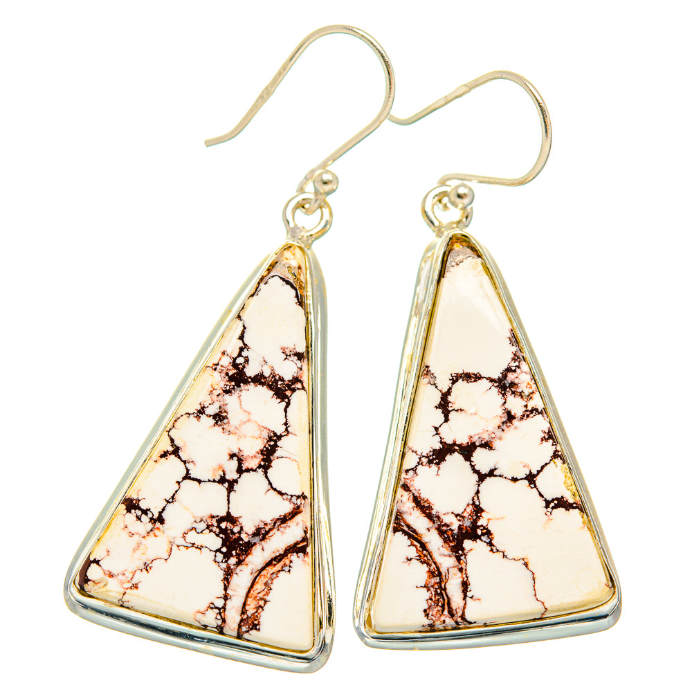 Wild Horse Jasper Earrings handcrafted by Anasilvercos - EARR426842 - Photo 2