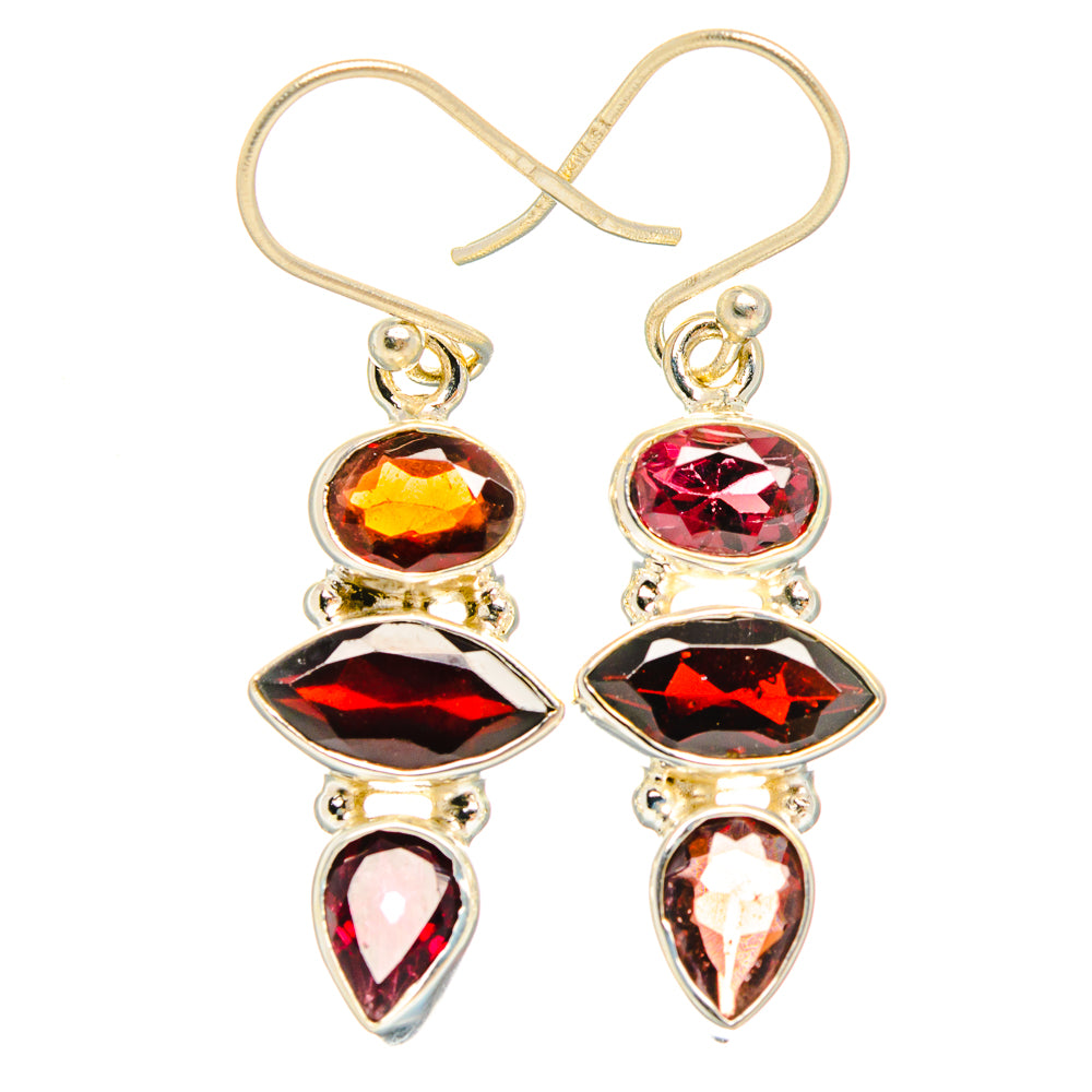 Garnet Earrings handcrafted by Anasilvercos - EARR426850 - Photo 2
