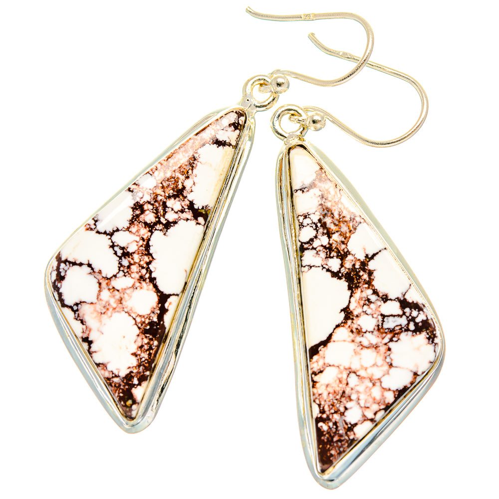Wild Horse Jasper Earrings handcrafted by Anasilvercos - EARR426855 - Photo 2