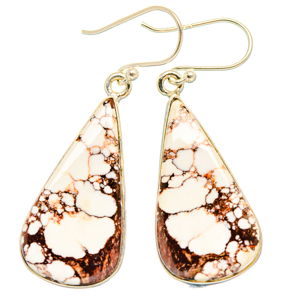 Wild Horse Jasper Earrings handcrafted by Anasilvercos - EARR426861 - Photo 2