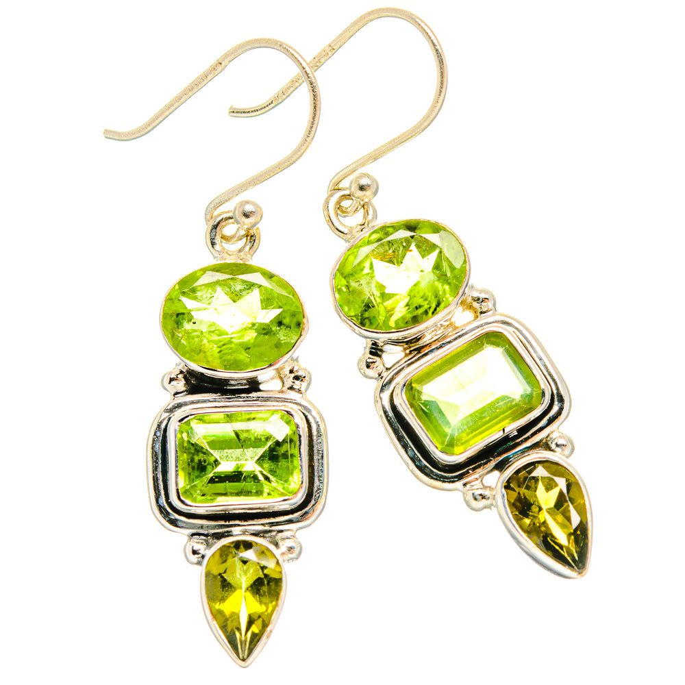 Peridot Earrings handcrafted by Anasilvercos - EARR426862 - Photo 2