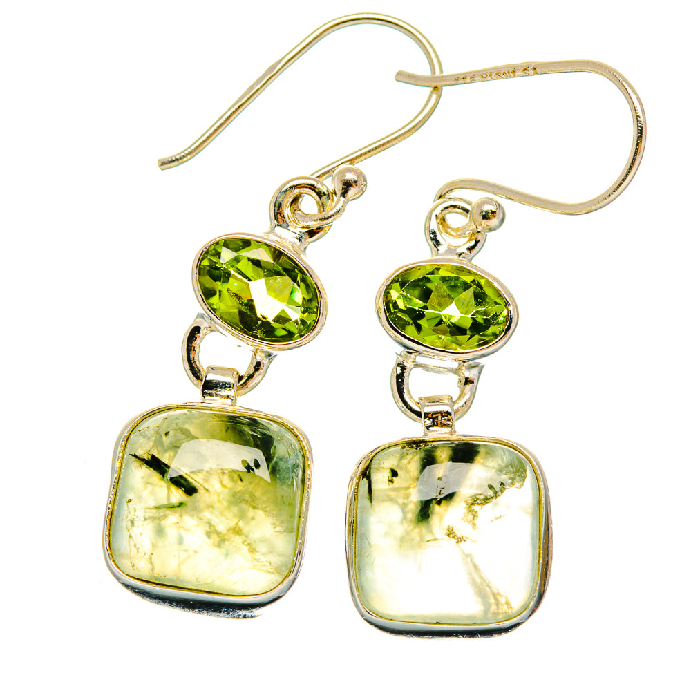 Prehnite Earrings handcrafted by Anasilvercos - EARR426865 - Photo 2