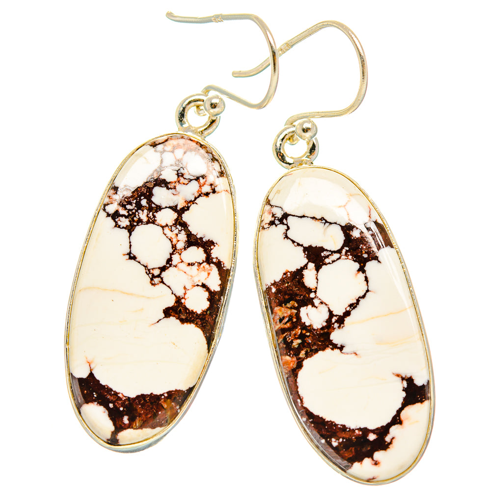Wild Horse Jasper Earrings handcrafted by Anasilvercos - EARR426878 - Photo 2