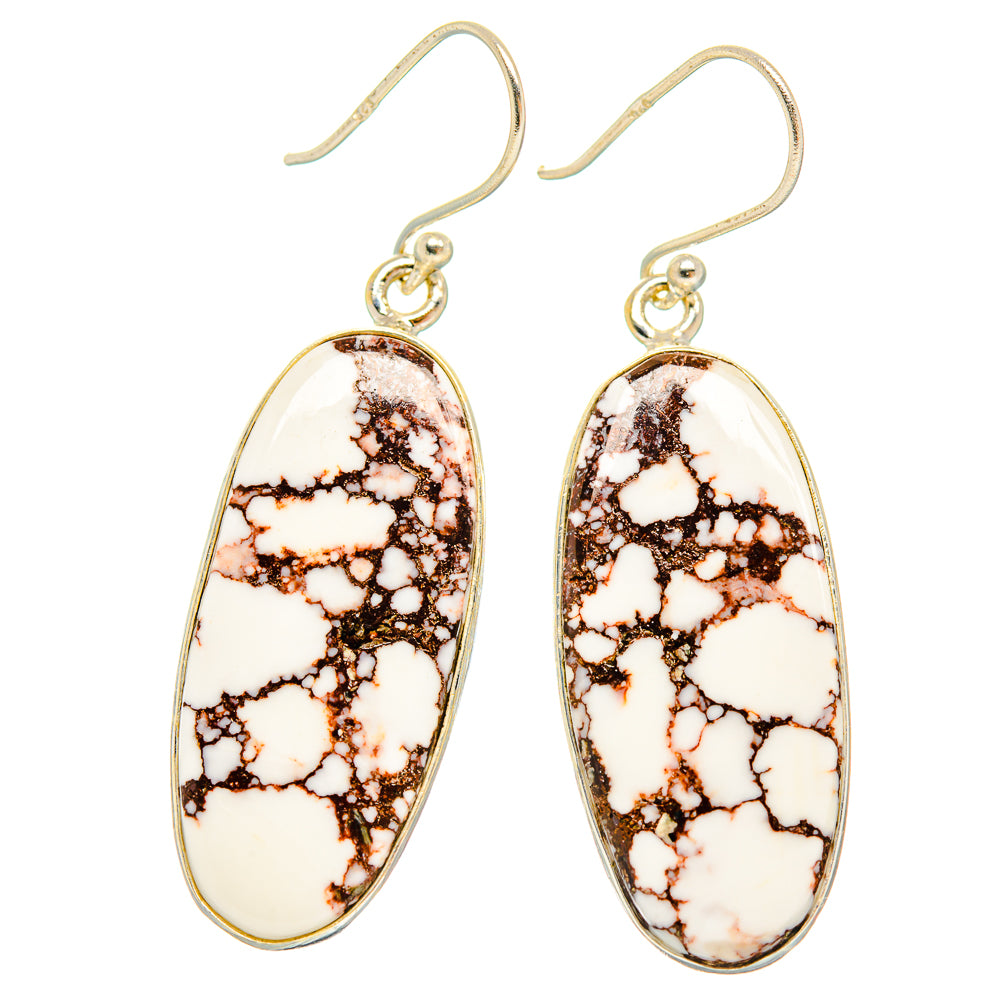 Wild Horse Jasper Earrings handcrafted by Anasilvercos - EARR426882 - Photo 2