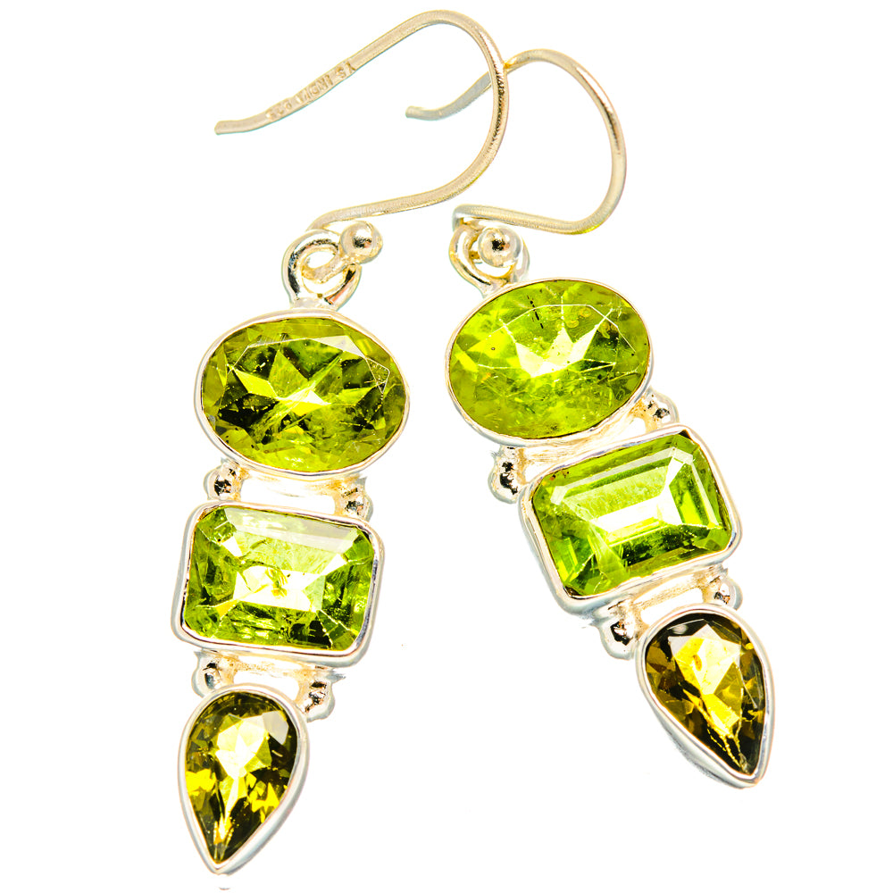 Peridot Earrings handcrafted by Anasilvercos - EARR426883 - Photo 2