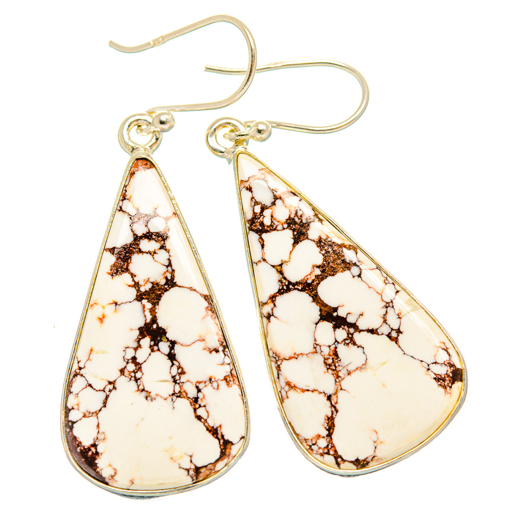 Wild Horse Jasper Earrings handcrafted by Anasilvercos - EARR426889 - Photo 2