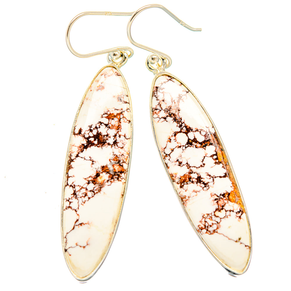 Wild Horse Jasper Earrings handcrafted by Anasilvercos - EARR426891 - Photo 2