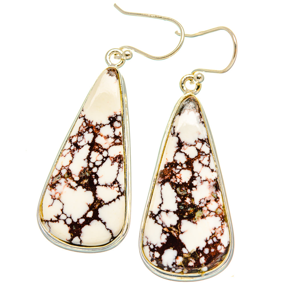 Wild Horse Jasper Earrings handcrafted by Anasilvercos - EARR426897 - Photo 2