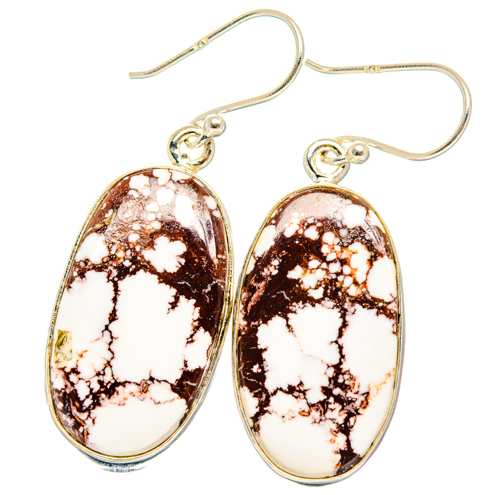 Wild Horse Jasper Earrings handcrafted by Anasilvercos - EARR426905 - Photo 2