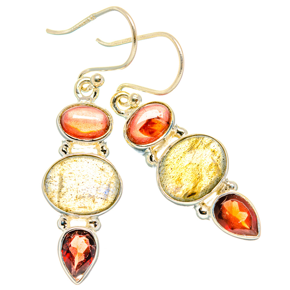 Labradorite Earrings handcrafted by Anasilvercos - EARR426910 - Photo 2