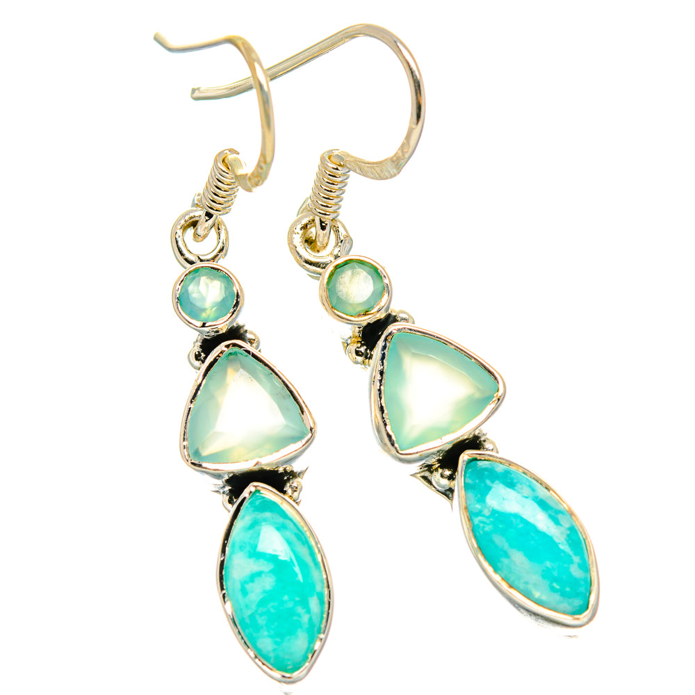 Amazonite Earrings handcrafted by Anasilvercos - EARR426914 - Photo 2