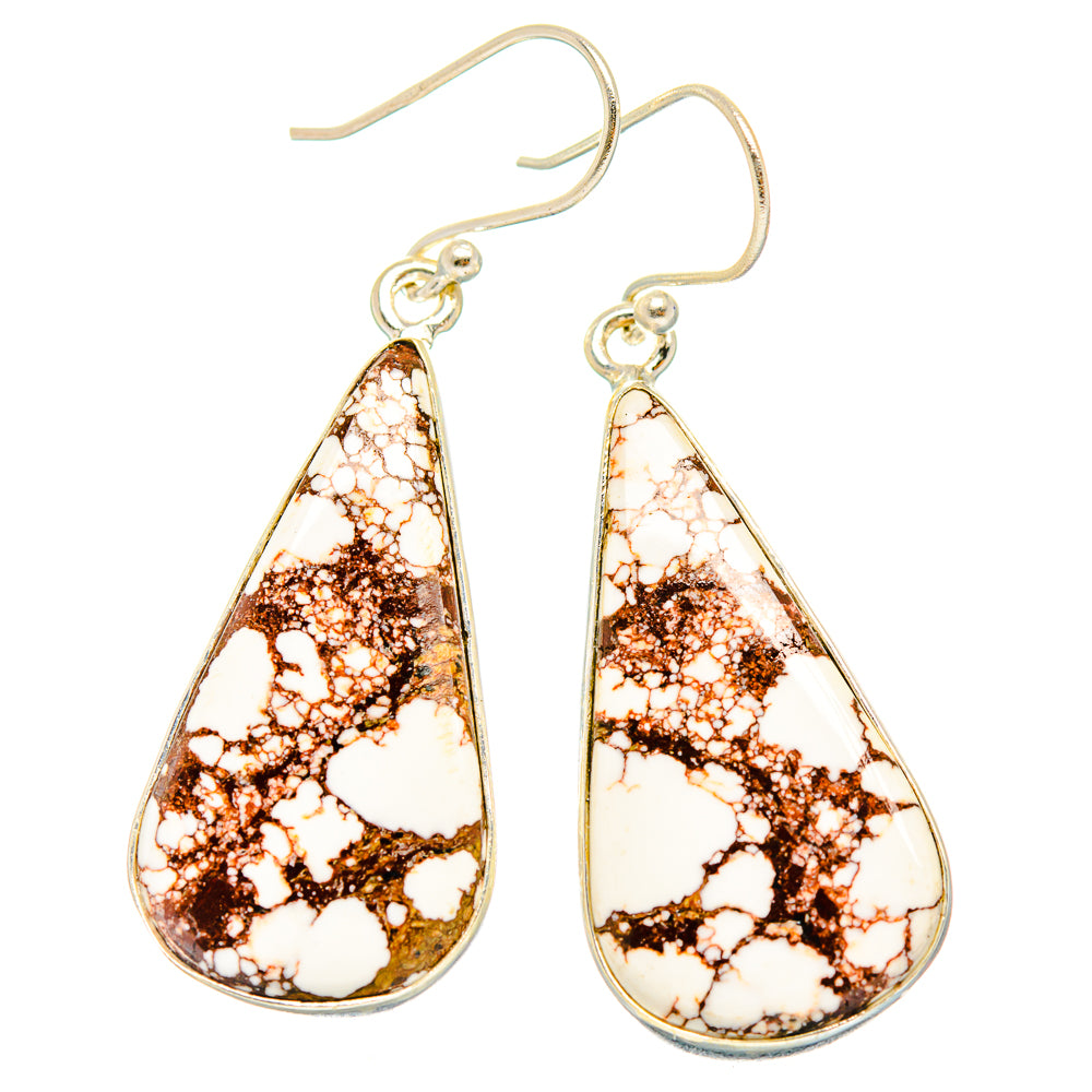 Wild Horse Jasper Earrings handcrafted by Anasilvercos - EARR426915 - Photo 2