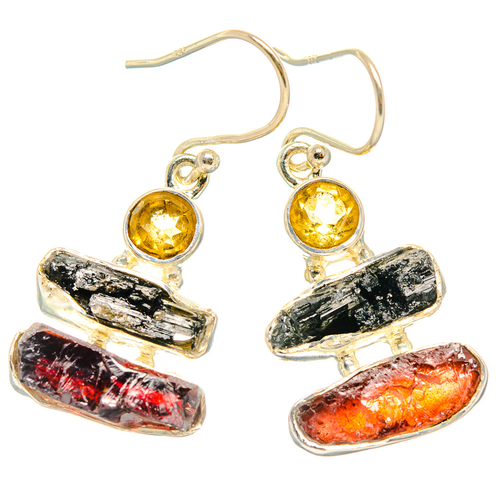 Garnet Earrings handcrafted by Anasilvercos - EARR426925 - Photo 2