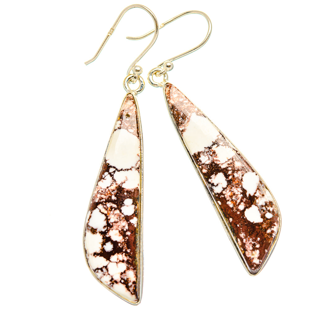 Wild Horse Jasper Earrings handcrafted by Anasilvercos - EARR426927 - Photo 2