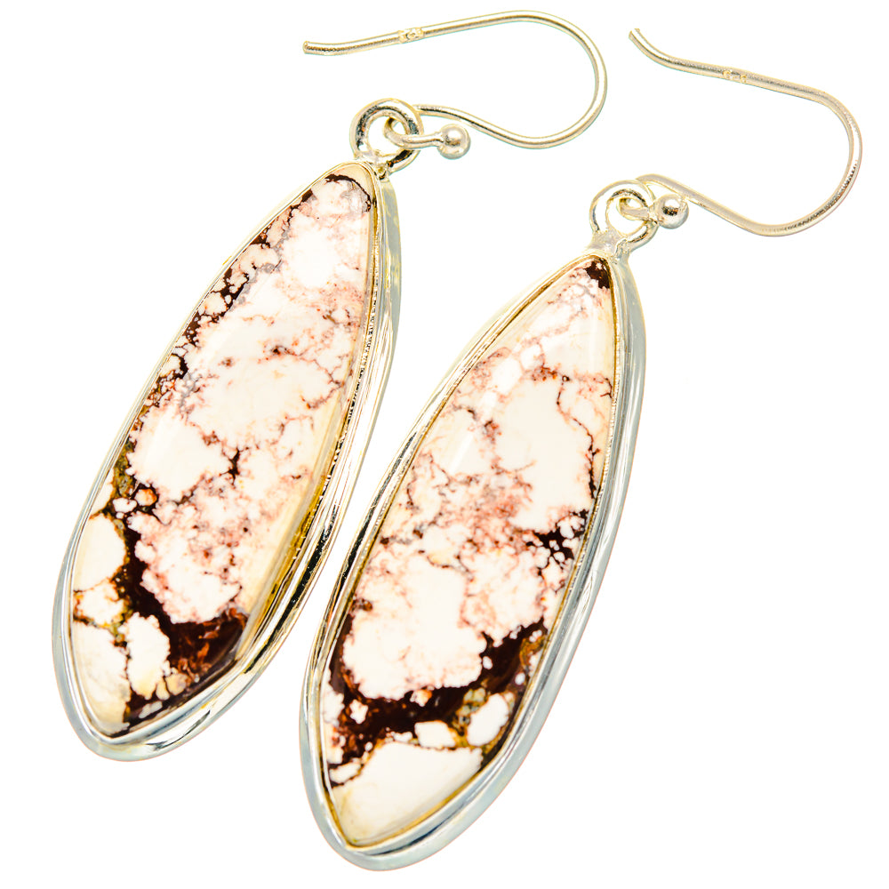 Wild Horse Jasper Earrings handcrafted by Anasilvercos - EARR426938 - Photo 2