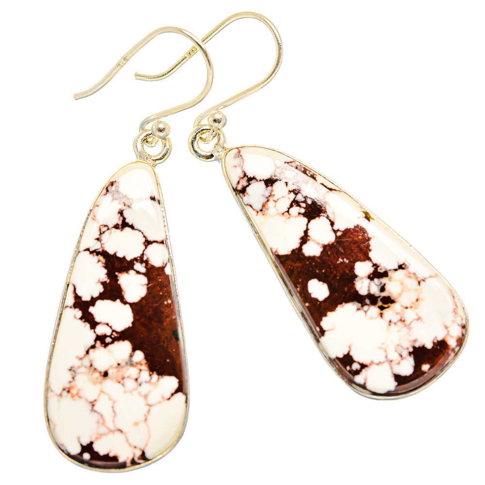 Wild Horse Jasper Earrings handcrafted by Anasilvercos - EARR426948 - Photo 2