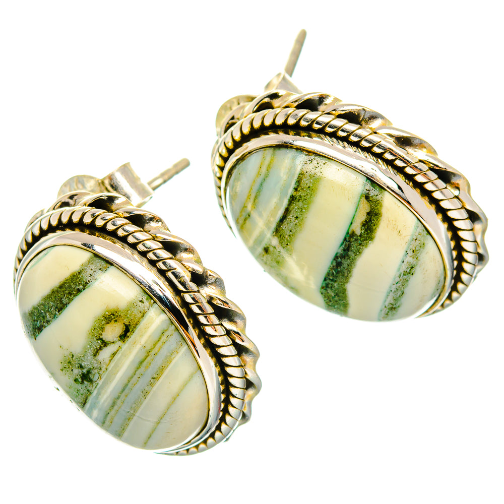 Ocean Jasper Earrings handcrafted by Anasilvercos - EARR426951 - Photo 2
