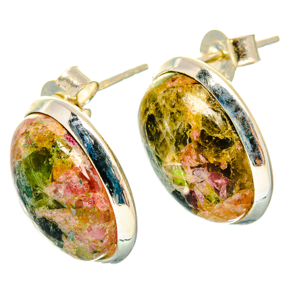Tourmaline Earrings handcrafted by Anasilvercos - EARR426961 - Photo 2