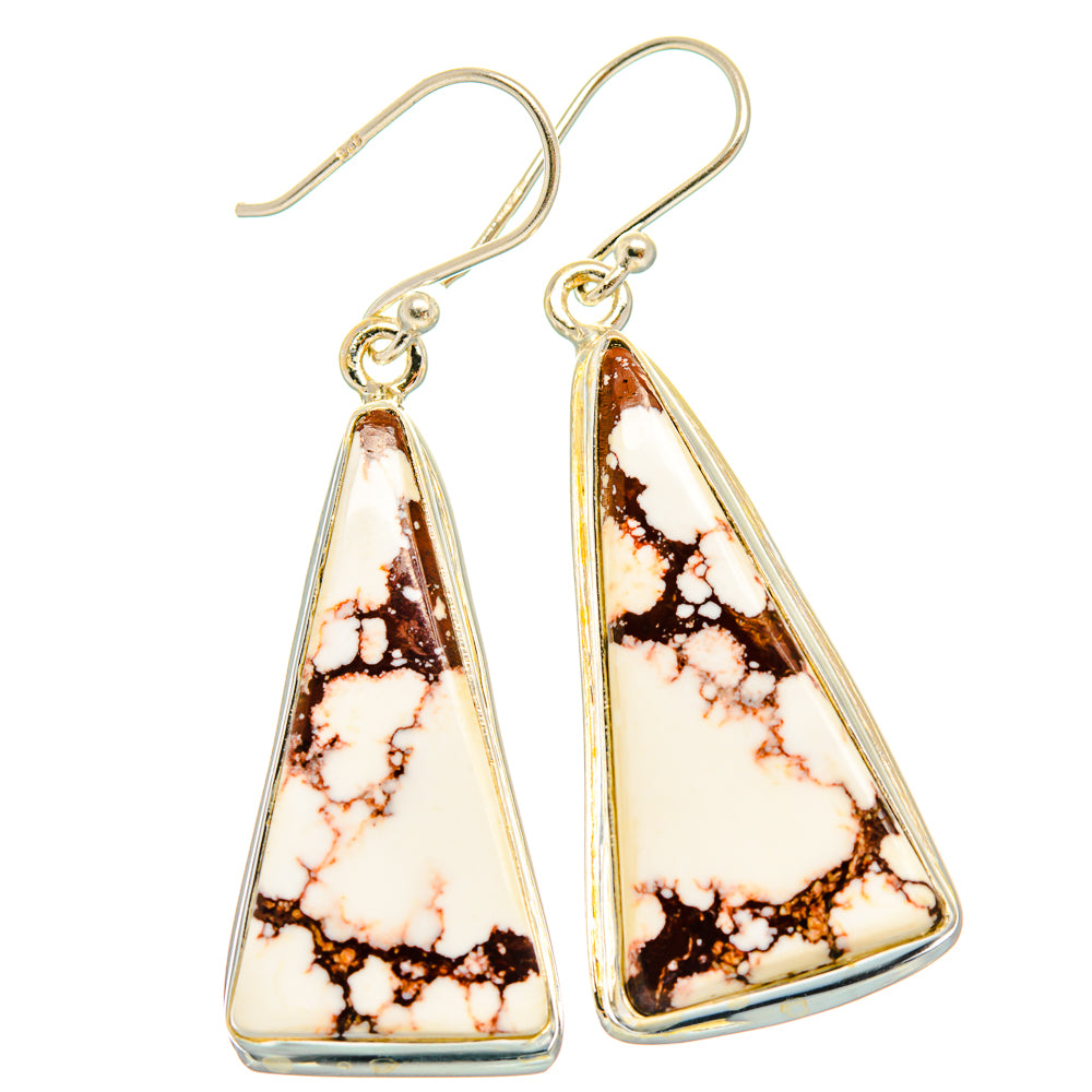 Wild Horse Jasper Earrings handcrafted by Anasilvercos - EARR426965 - Photo 2
