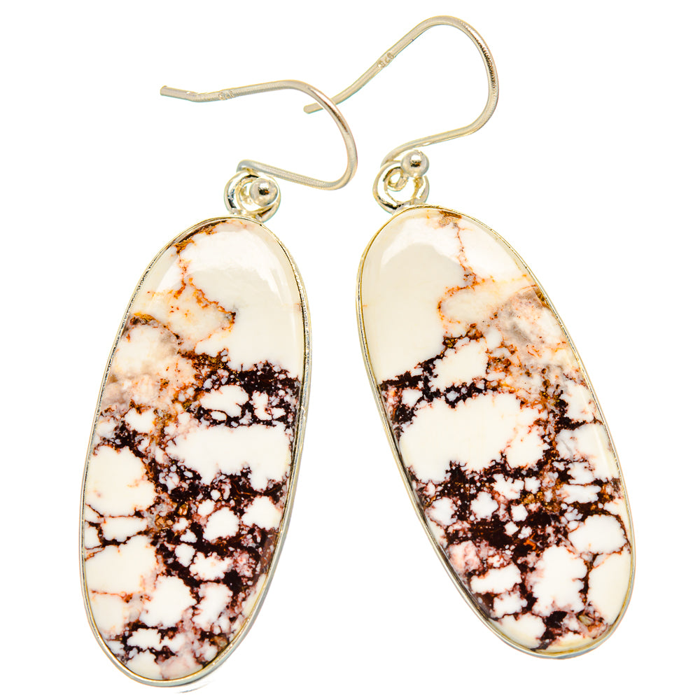 Wild Horse Jasper Earrings handcrafted by Anasilvercos - EARR426972 - Photo 2