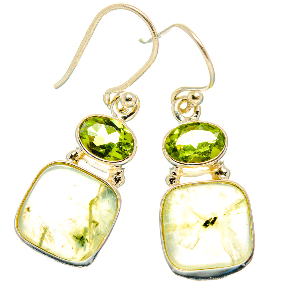 Prehnite Earrings handcrafted by Anasilvercos - EARR426986 - Photo 2