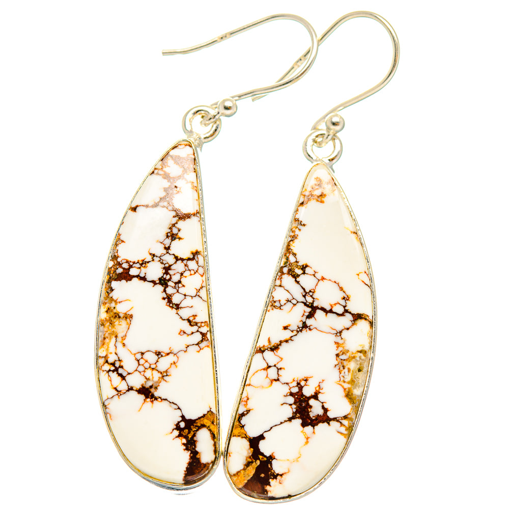 Wild Horse Jasper Earrings handcrafted by Anasilvercos - EARR426994 - Photo 2