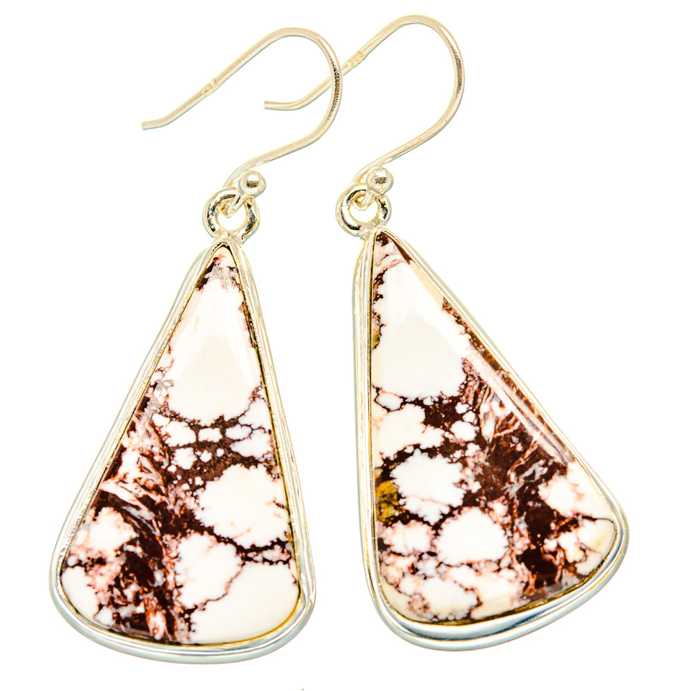 Wild Horse Jasper Earrings handcrafted by Anasilvercos - EARR426995 - Photo 2