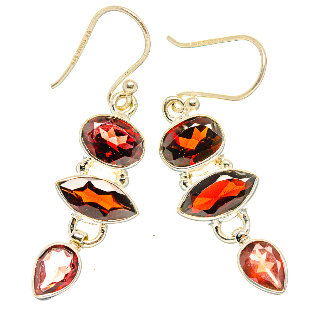 Garnet Earrings handcrafted by Anasilvercos - EARR426997 - Photo 2