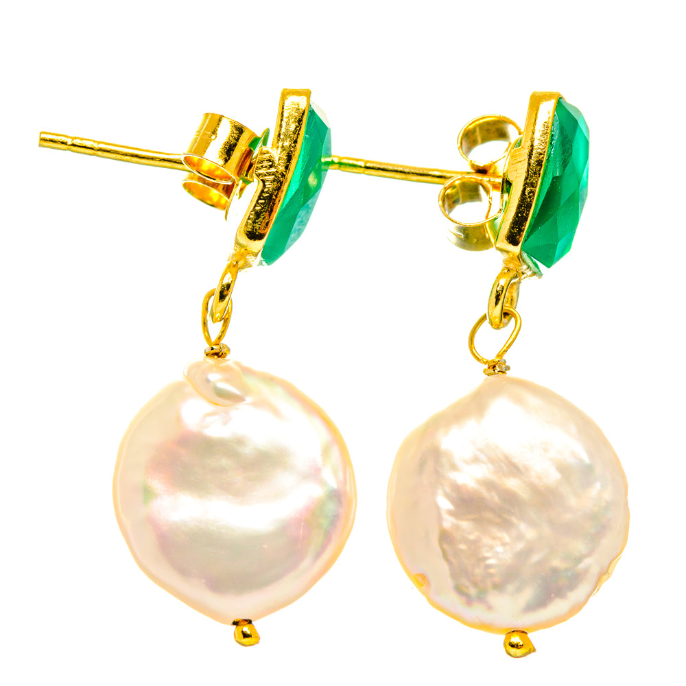 Mother Of Pearl Earrings handcrafted by Anasilvercos - EARR427018 - Photo 2