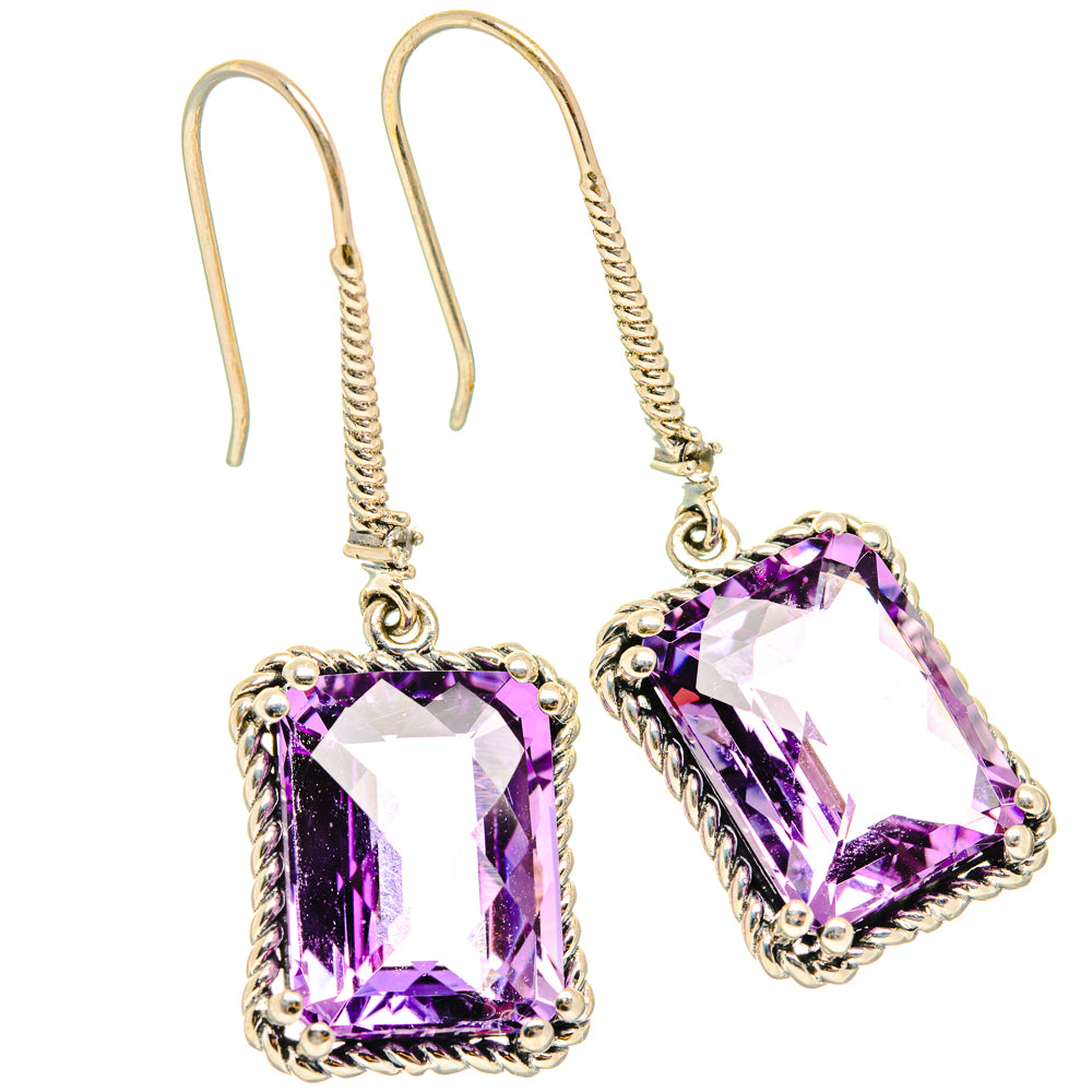 Amethyst Earrings handcrafted by Anasilvercos - EARR427019 - Photo 2
