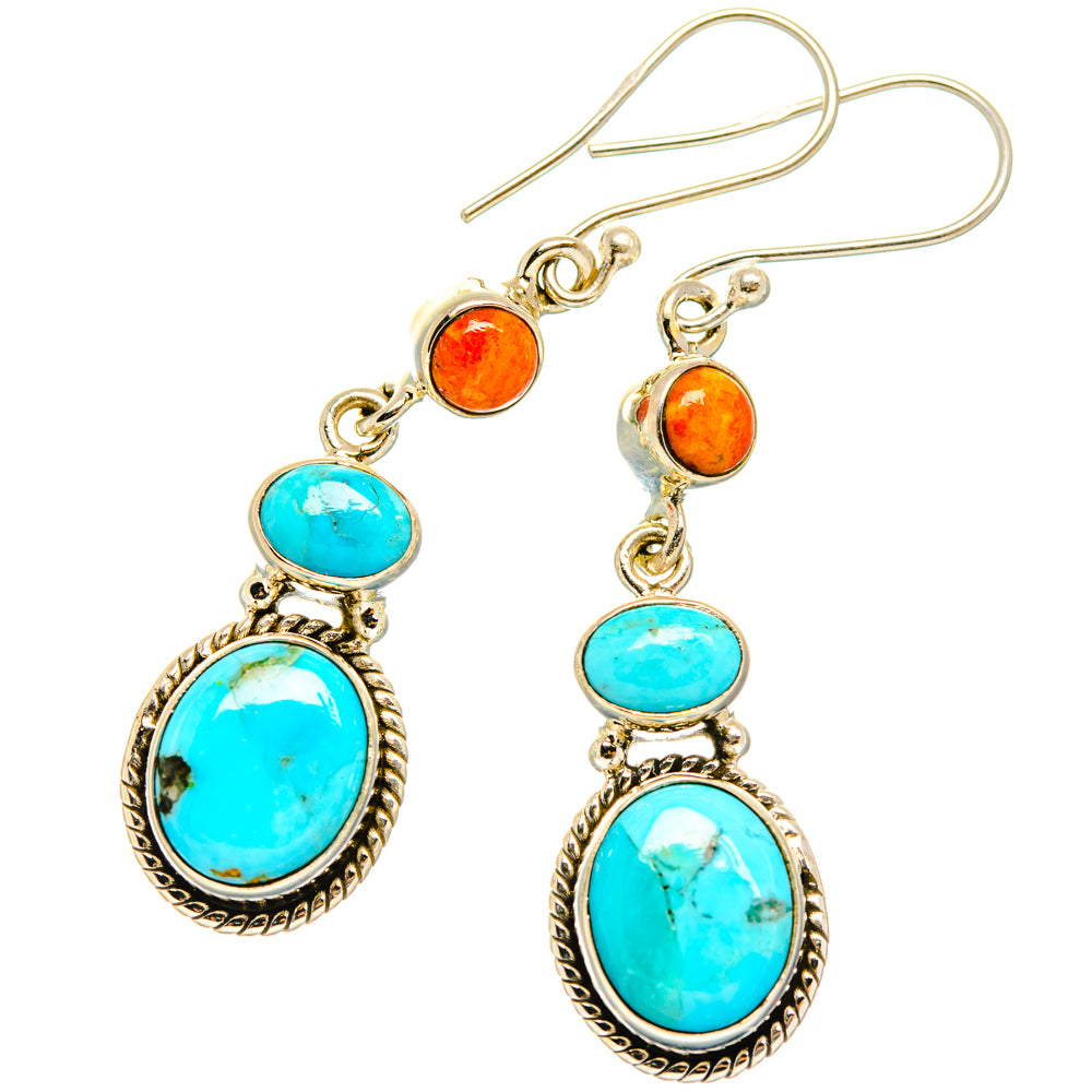 Chrysocolla Earrings handcrafted by Anasilvercos - EARR427026 - Photo 2