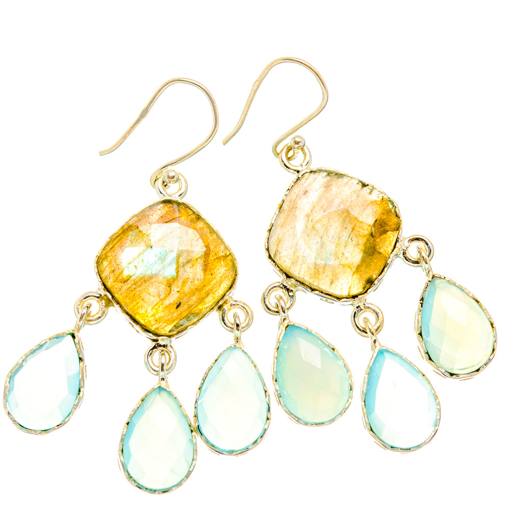 Labradorite Earrings handcrafted by Anasilvercos - EARR427028 - Photo 2