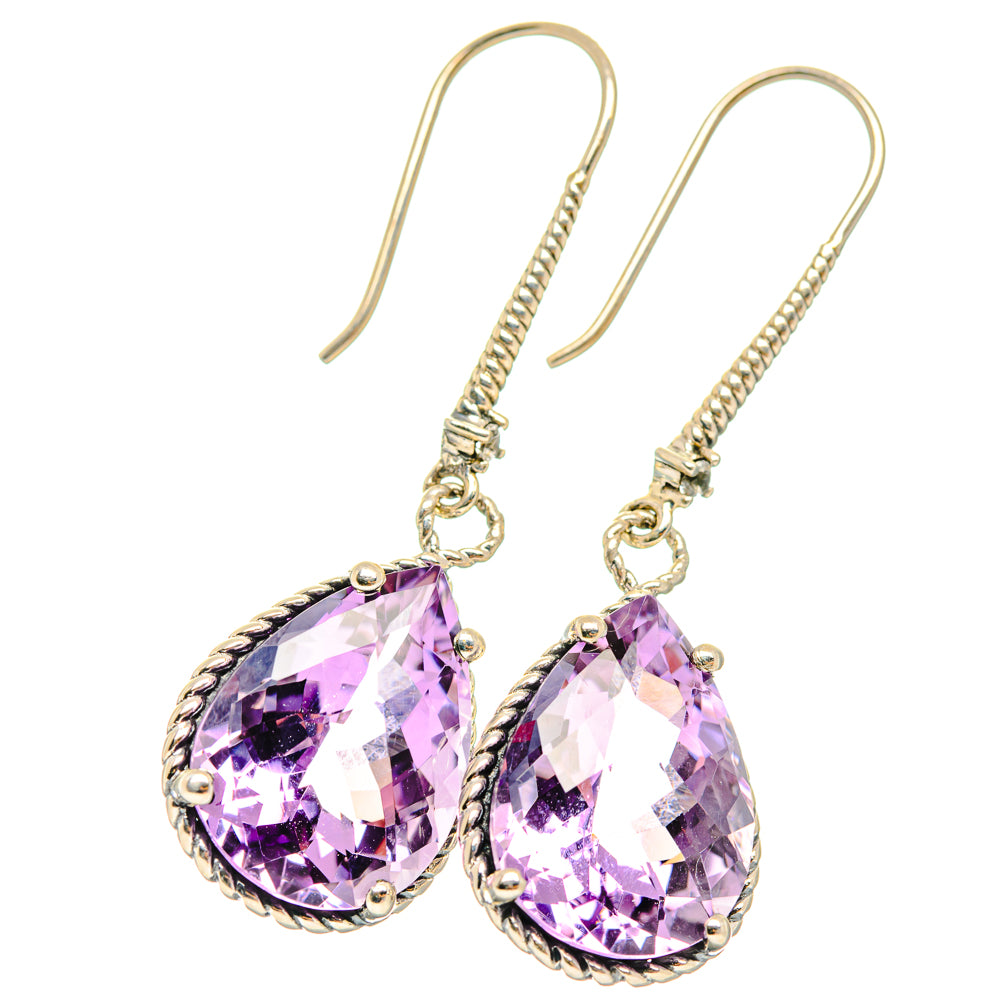 Amethyst Earrings handcrafted by Anasilvercos - EARR427038 - Photo 2