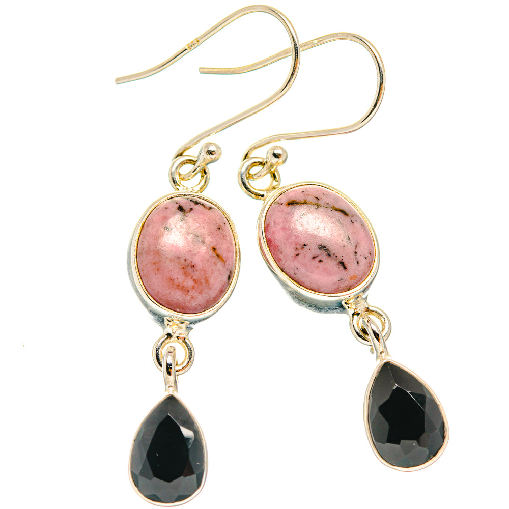 Rhodonite Earrings handcrafted by Anasilvercos - EARR427047 - Photo 2
