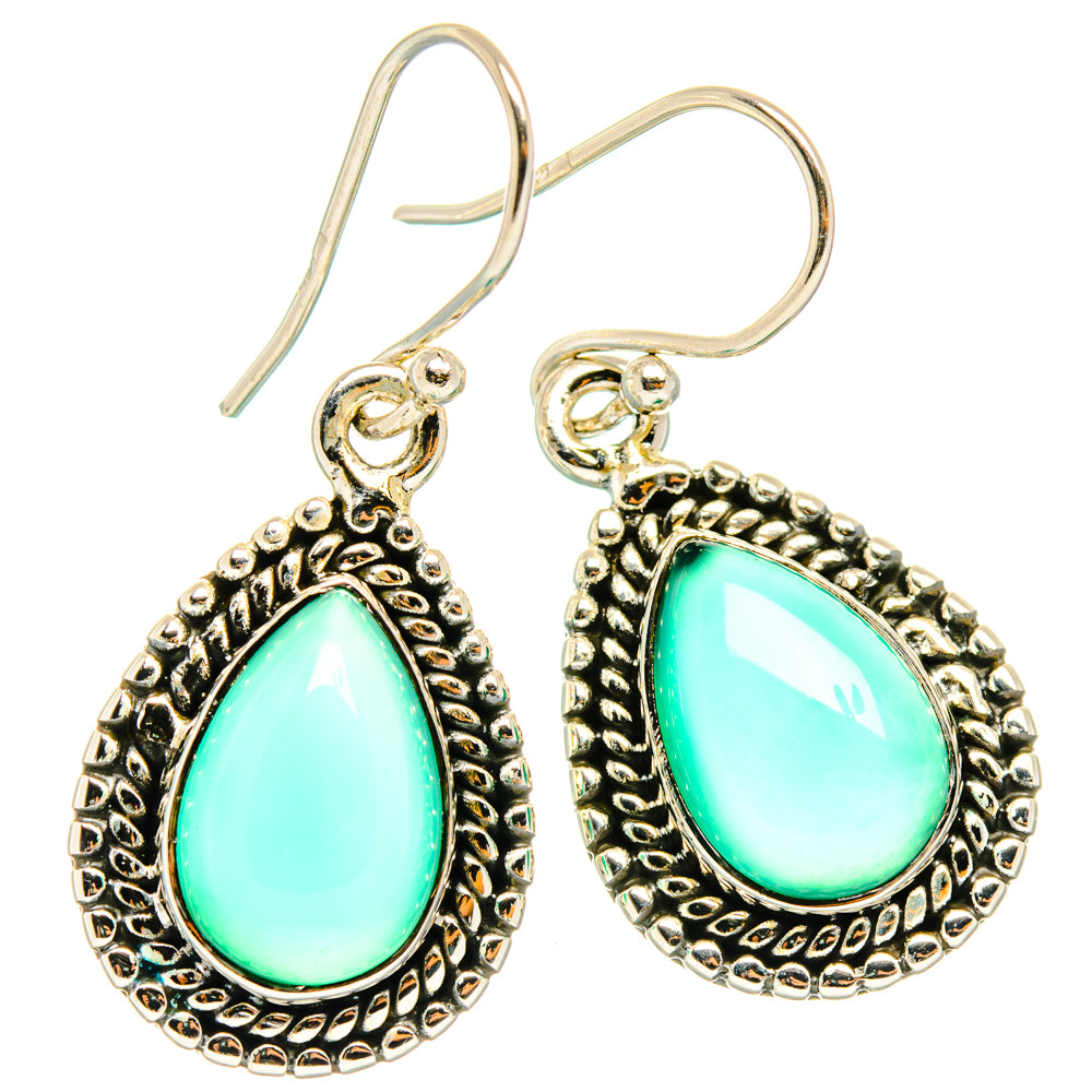 Green Onyx Earrings handcrafted by Anasilvercos - EARR427048 - Photo 2