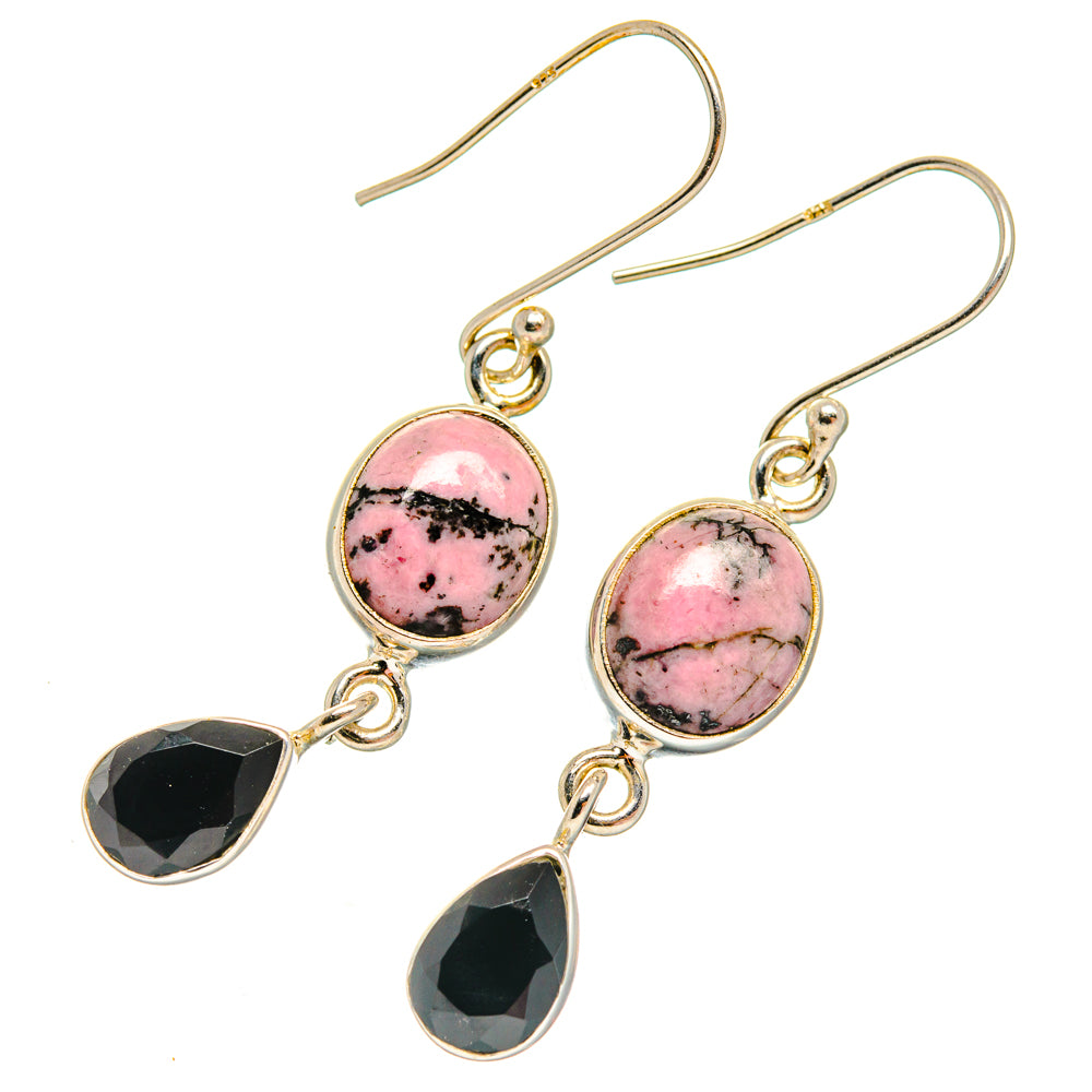 Rhodonite Earrings handcrafted by Anasilvercos - EARR427049 - Photo 2