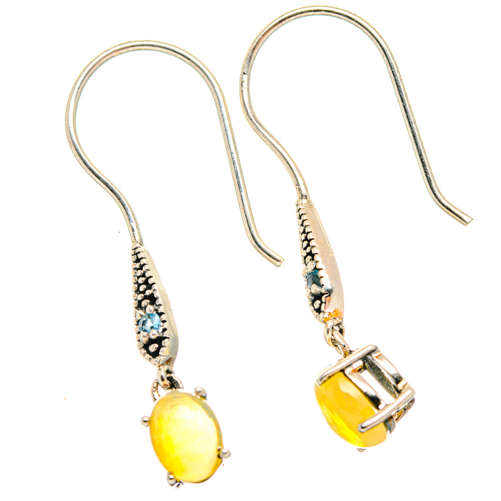 Ethiopian Opal Earrings handcrafted by Anasilvercos - EARR427060 - Photo 2