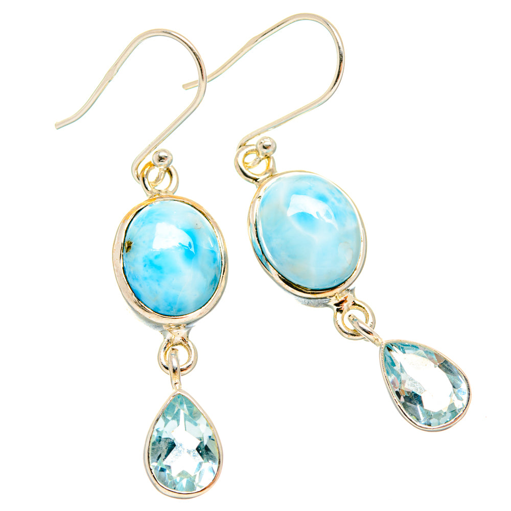 Larimar Earrings handcrafted by Anasilvercos - EARR427082 - Photo 2