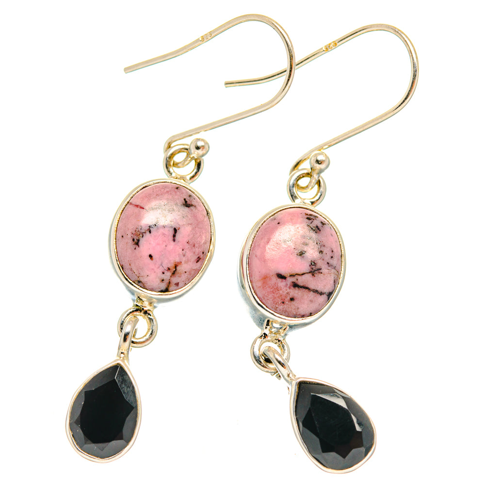Rhodonite Earrings handcrafted by Anasilvercos - EARR427085 - Photo 2