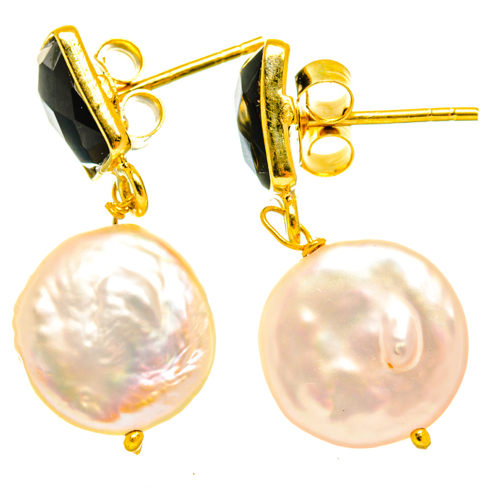 Mother Of Pearl Earrings handcrafted by Anasilvercos - EARR427094 - Photo 2