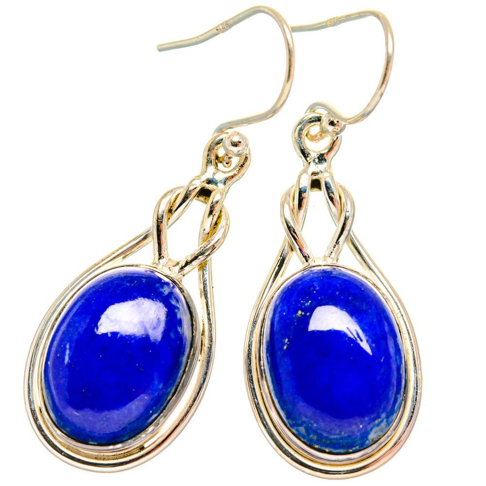 Lapis Lazuli Earrings handcrafted by Anasilvercos - EARR427107 - Photo 2
