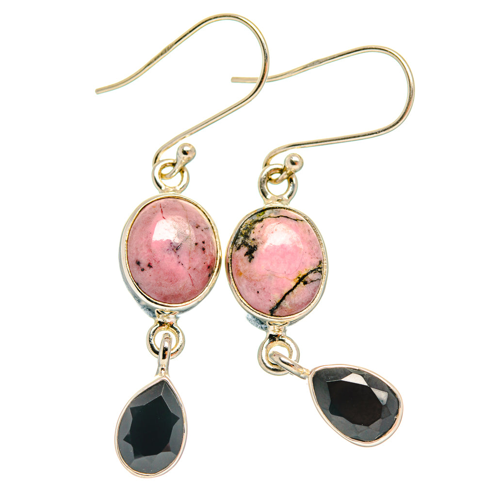 Rhodonite Earrings handcrafted by Anasilvercos - EARR427108 - Photo 2