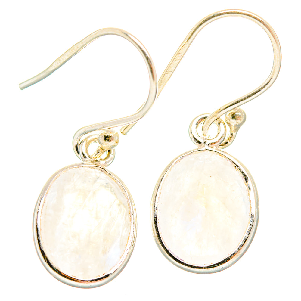 Rainbow Moonstone Earrings handcrafted by Anasilvercos - EARR427116 - Photo 2