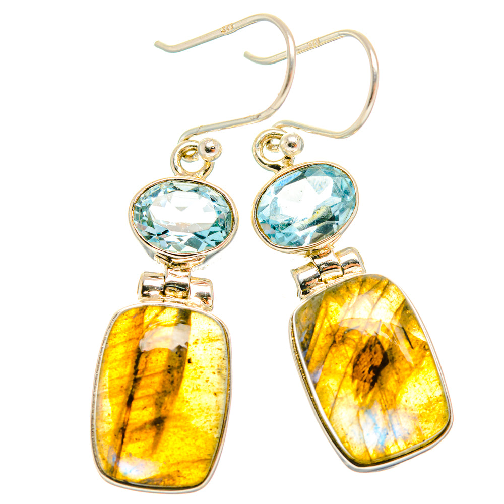 Labradorite Earrings handcrafted by Anasilvercos - EARR427118 - Photo 2