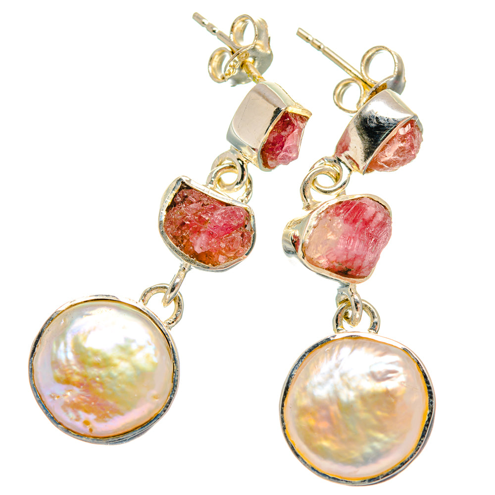 Mother Of Pearl Earrings handcrafted by Anasilvercos - EARR427119 - Photo 2