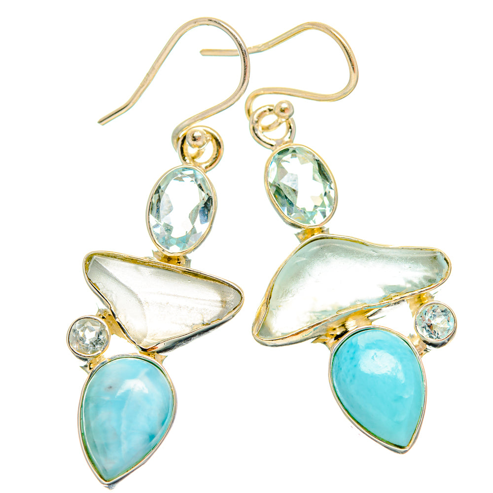 Larimar Earrings handcrafted by Anasilvercos - EARR427120 - Photo 2