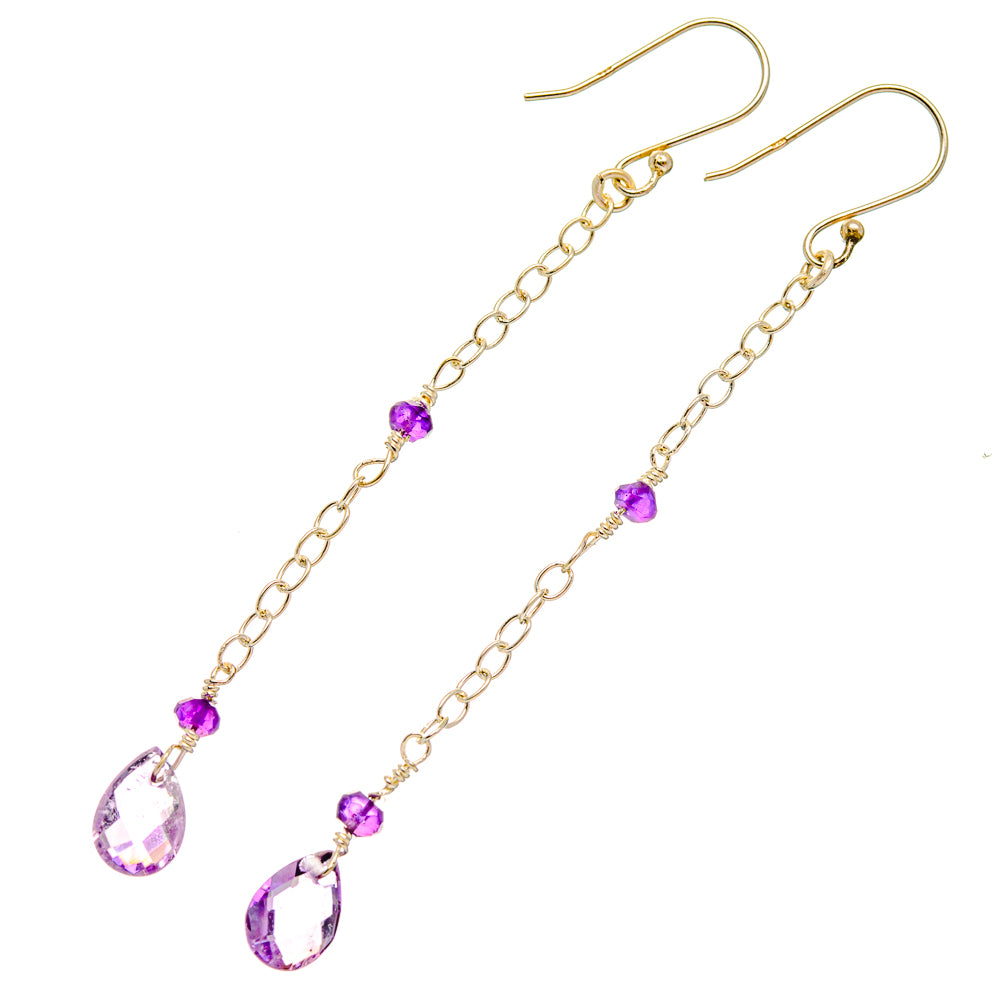 Amethyst Earrings handcrafted by Anasilvercos - EARR427146 - Photo 2