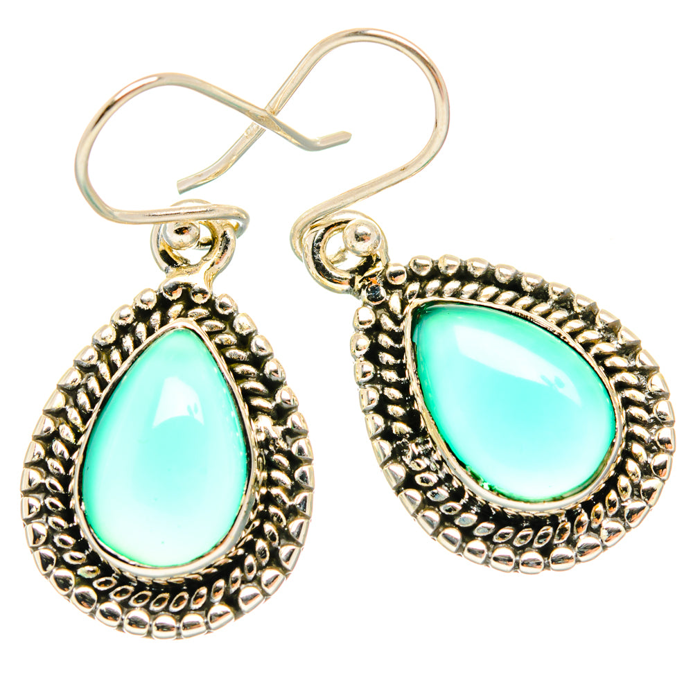Green Onyx Earrings handcrafted by Anasilvercos - EARR427147 - Photo 2