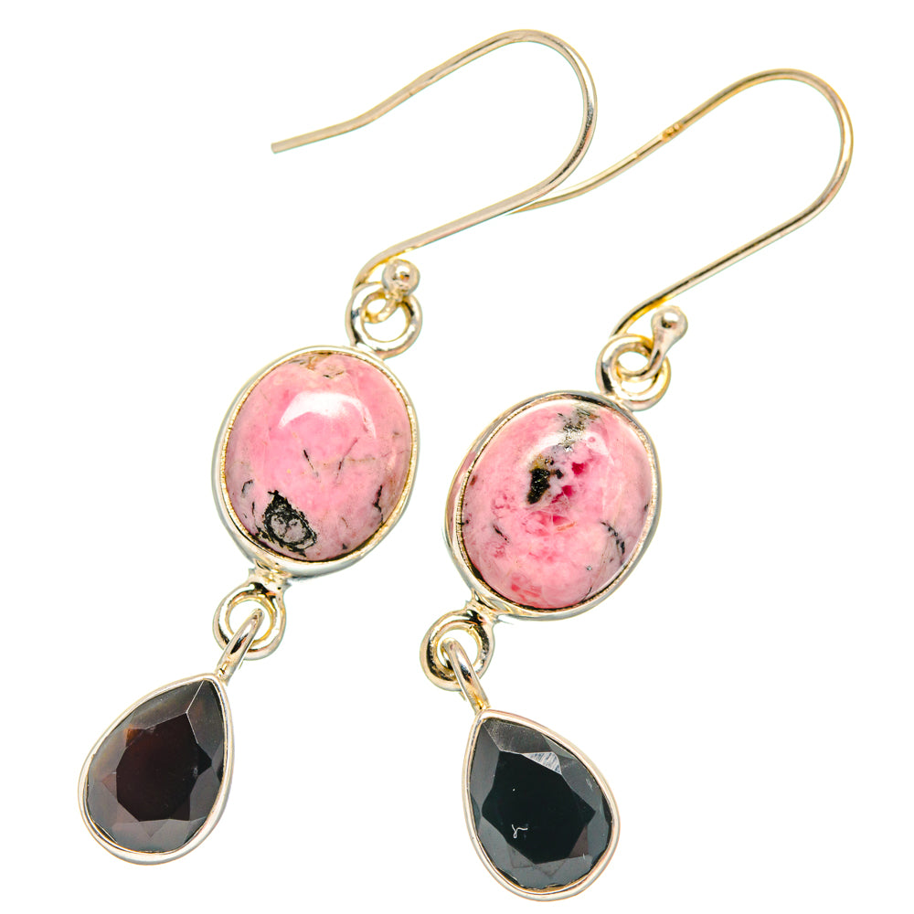 Rhodonite Earrings handcrafted by Anasilvercos - EARR427156 - Photo 2