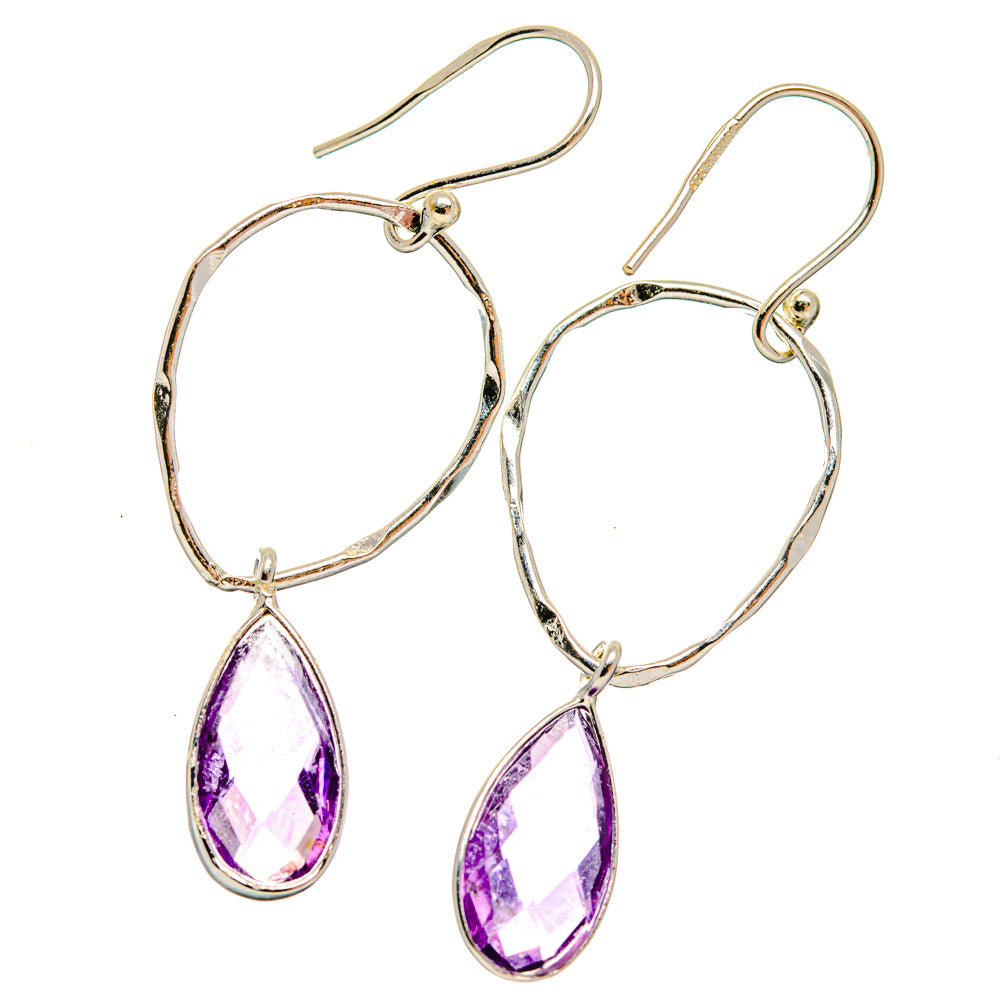 Amethyst Earrings handcrafted by Anasilvercos - EARR427181 - Photo 2